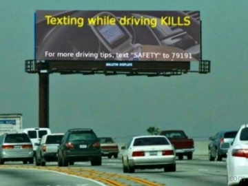 Don't text and drive!