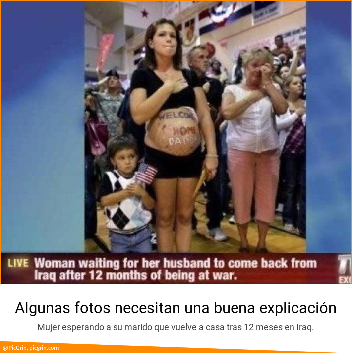 Algunas fotos necesitan una buena explicación