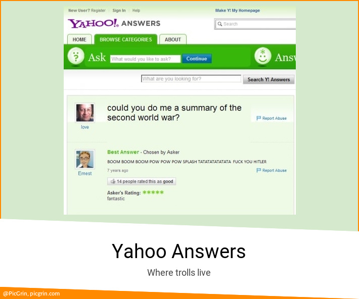 Yahoo Answers