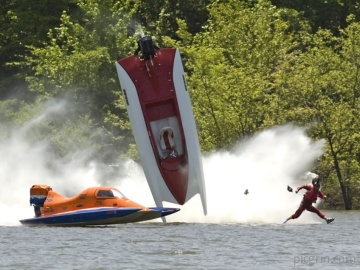 Racing Jesus in a speedboat?