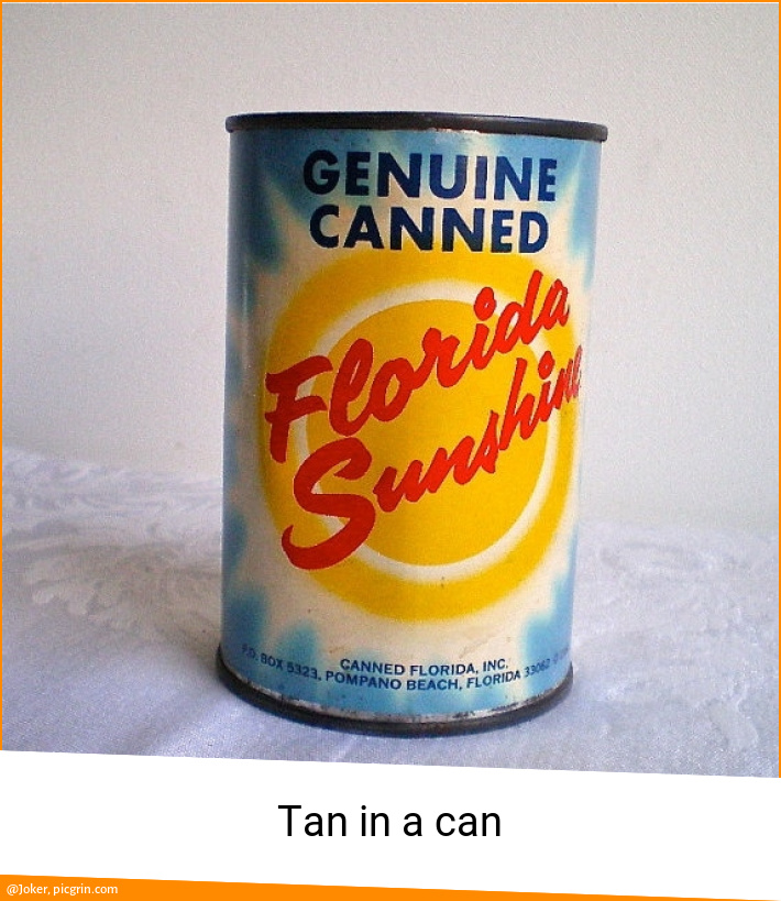 Tan in a can
