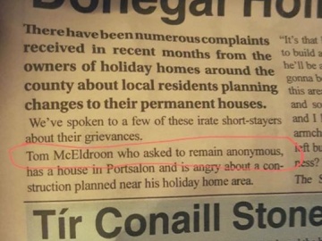 We'll just call him Mr Anonymous from now on