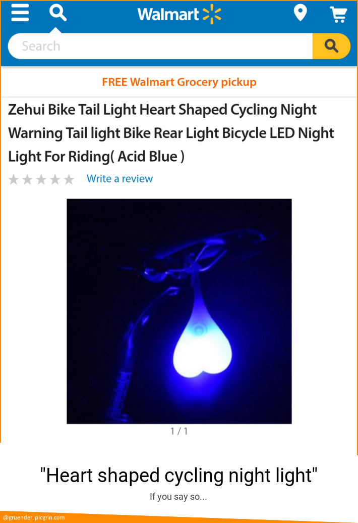 "Heart shaped cycling night light"