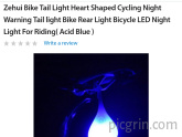 "Heart shaped cycling night light"