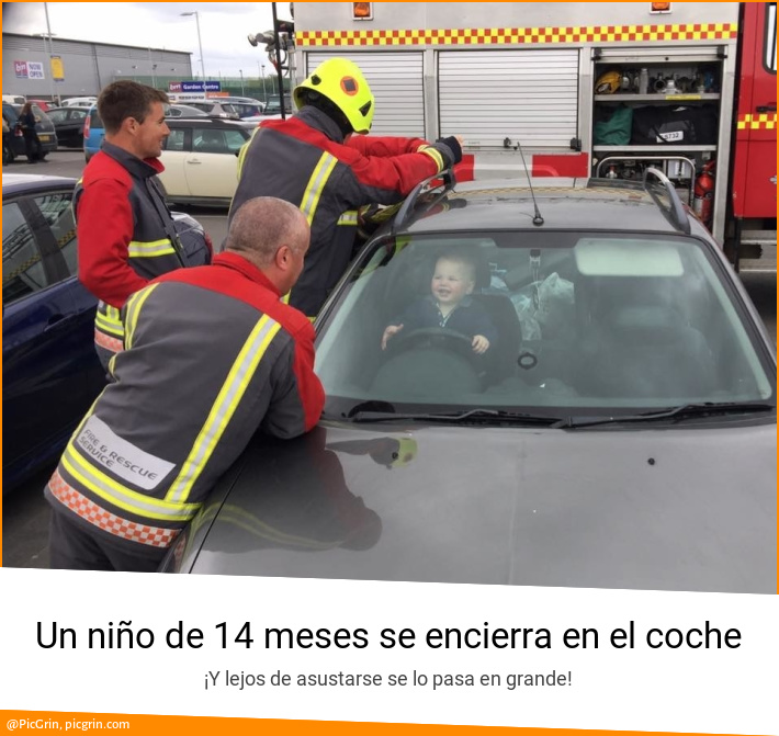 Un niño de 14 meses se encierra en el coche