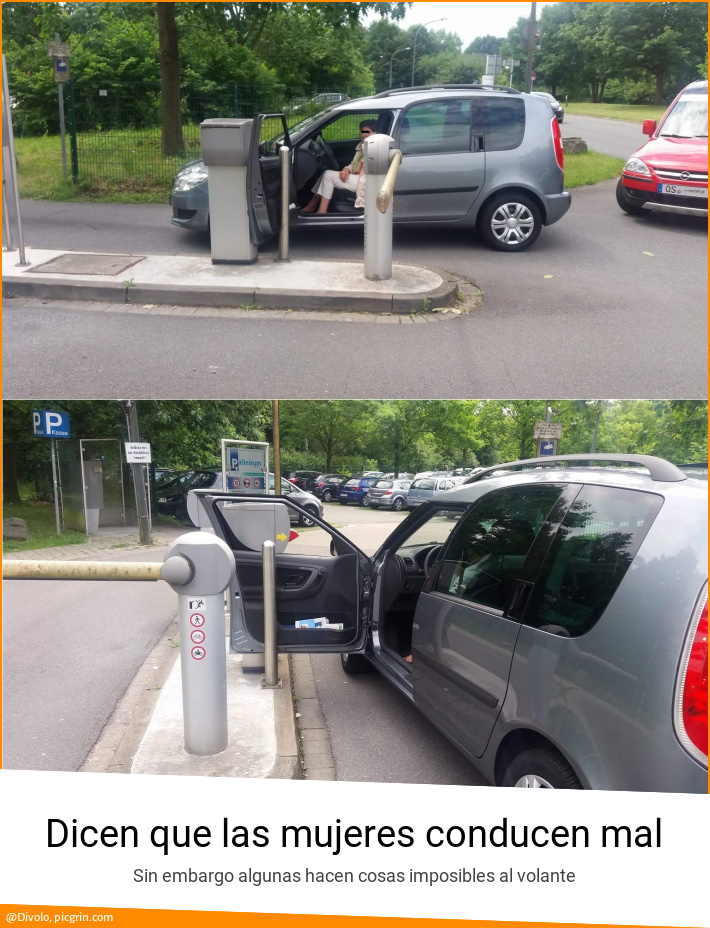 Dicen que las mujeres conducen mal