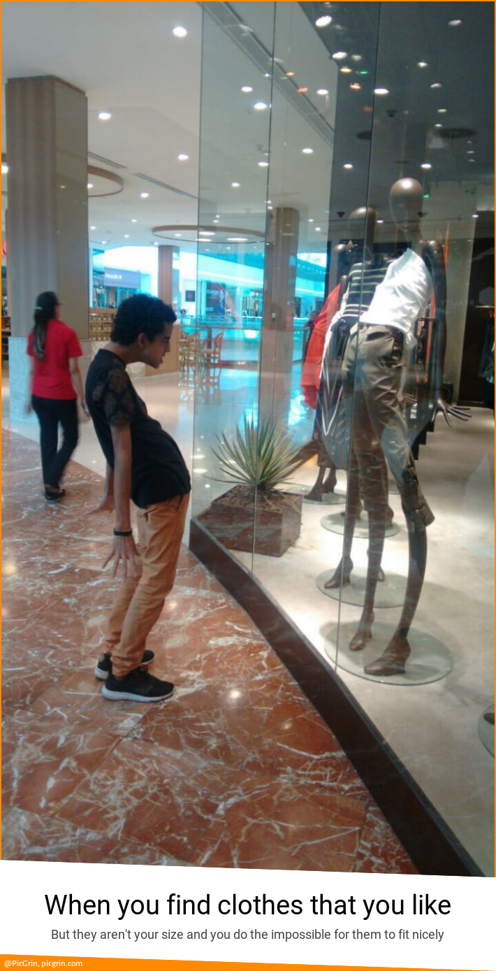 When you find clothes that you like