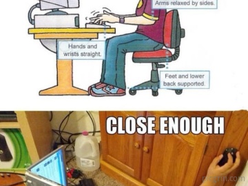 How you should sit at a computer