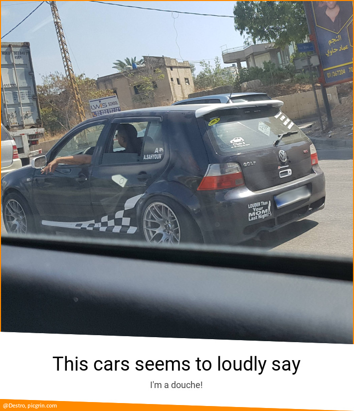 This cars seems to loudly say