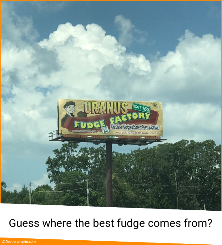 Guess where the best fudge comes from?