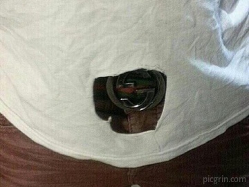 When a n*gga gets a Gucci belt