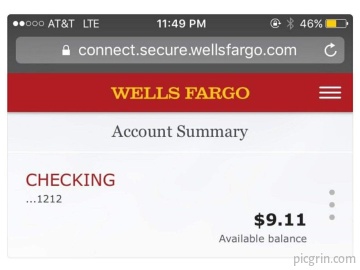 Work until your bank account looks like a phone number