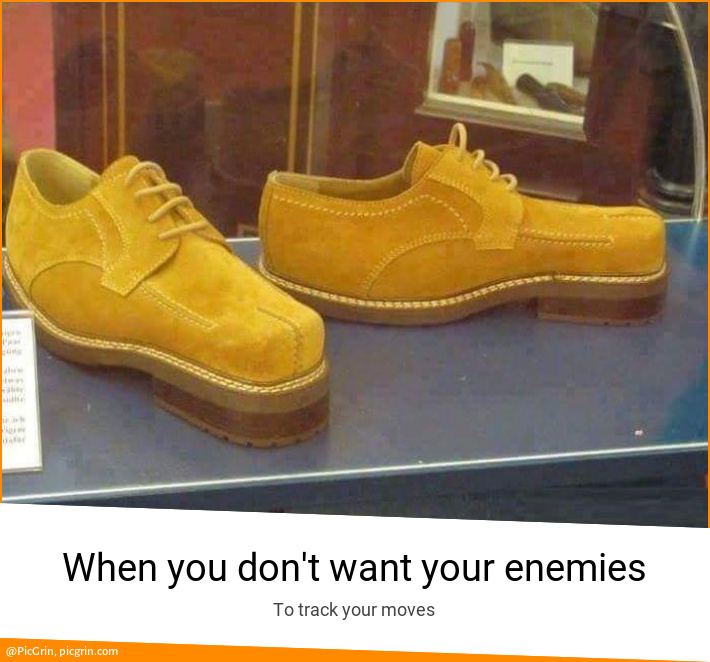 When you don't want your enemies