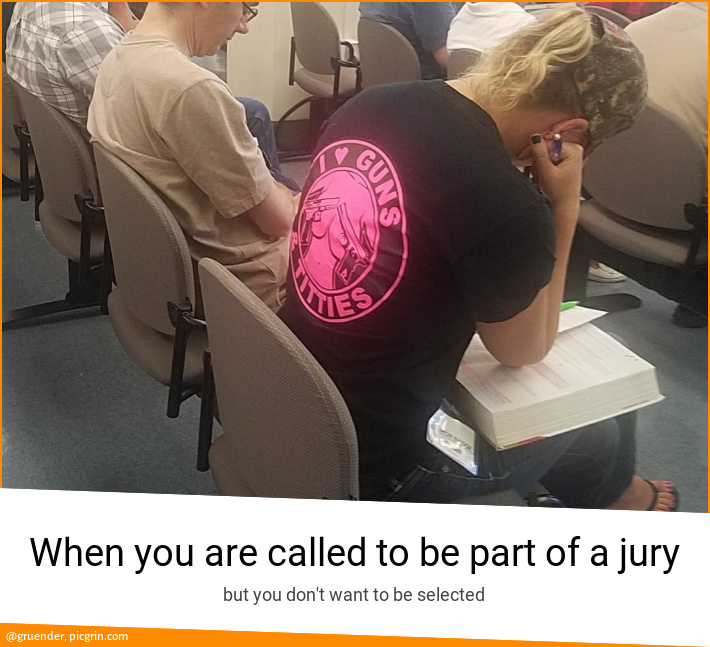 When you are called to be part of a jury