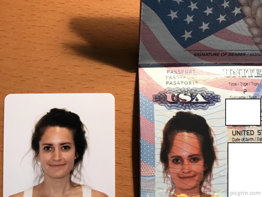 Американский паспорт девушка
