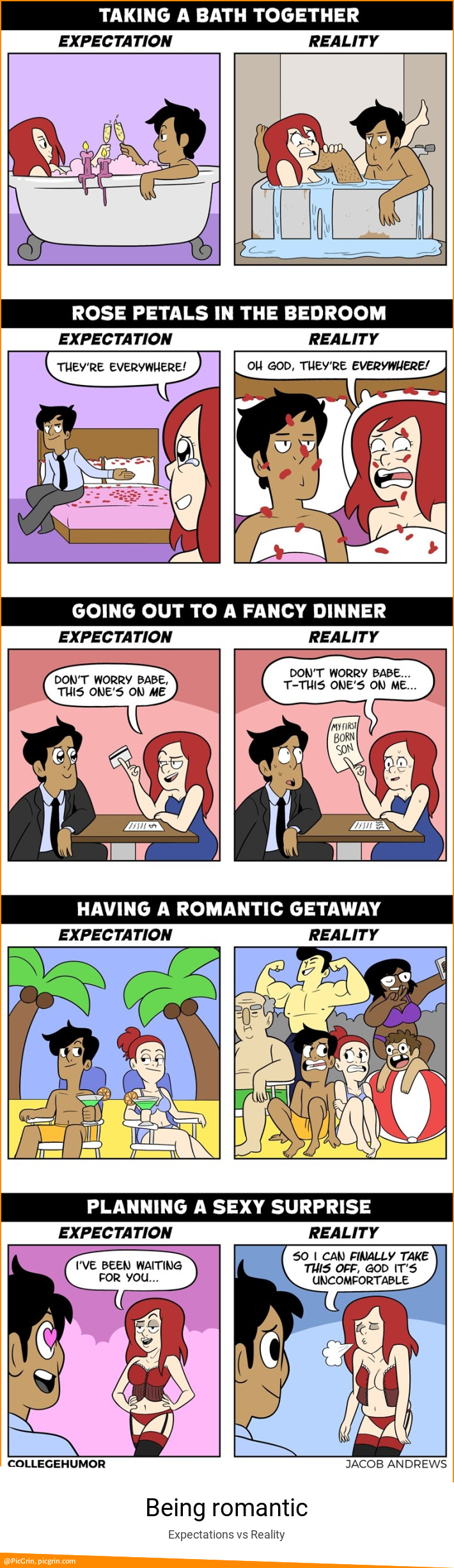 Being romantic