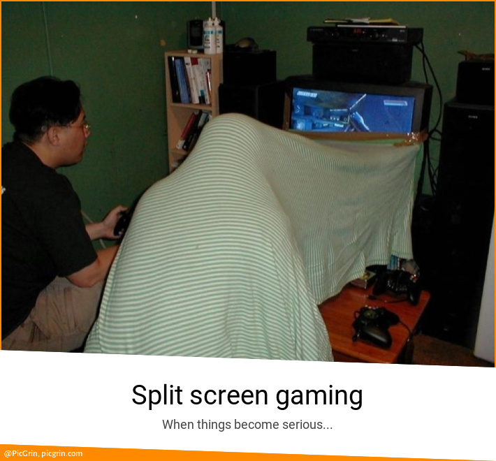 Split screen gaming