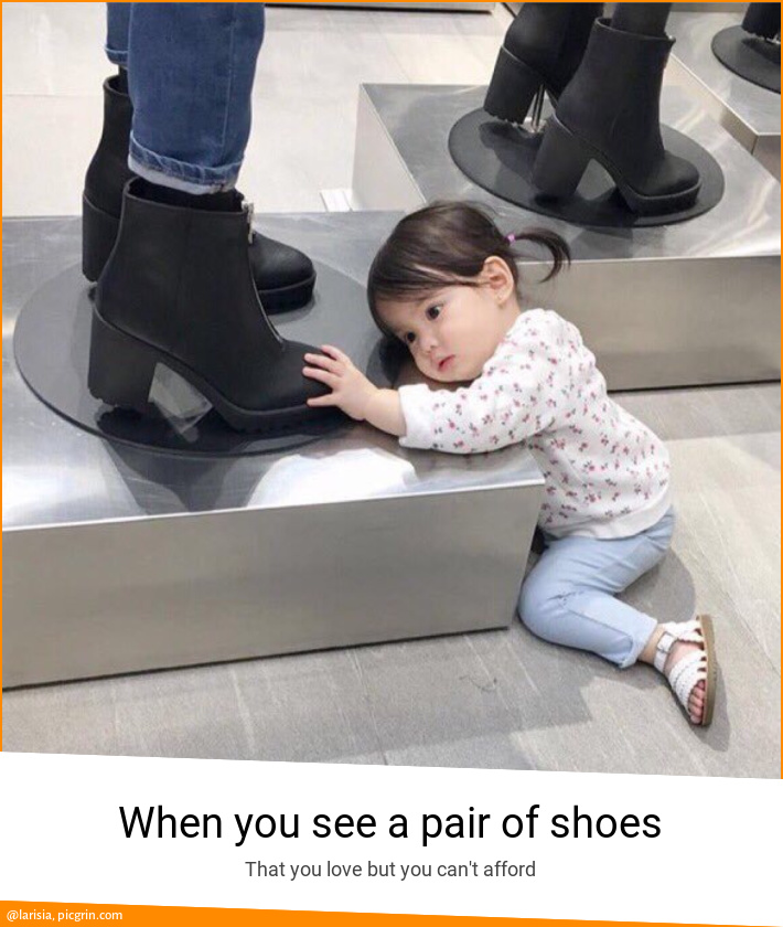 When you see a pair of shoes