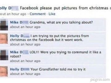 Old people on Facebook