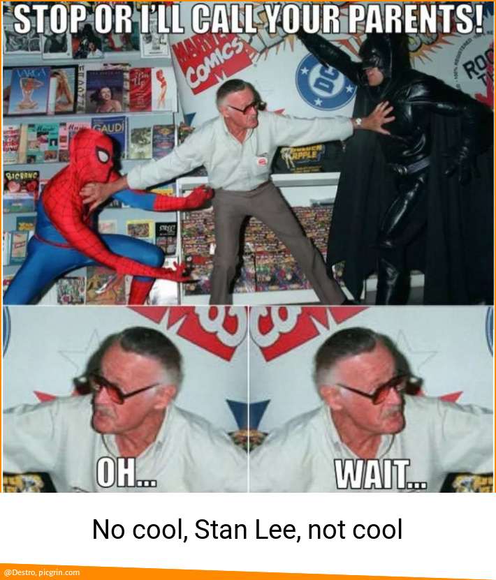 No cool, Stan Lee, not cool