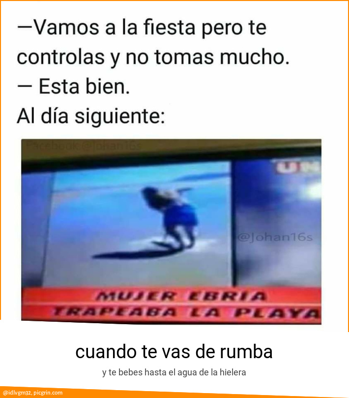 cuando te vas de rumba