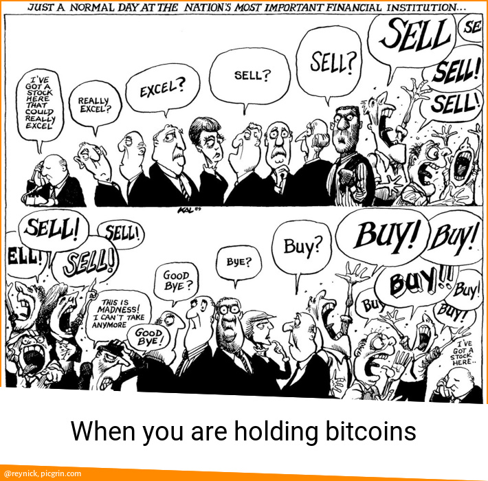 When you are holding bitcoins