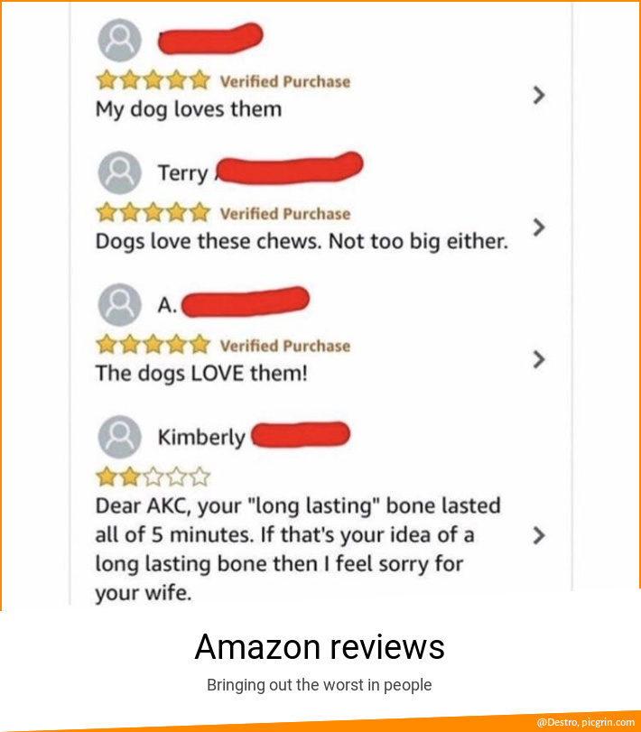 Amazon reviews