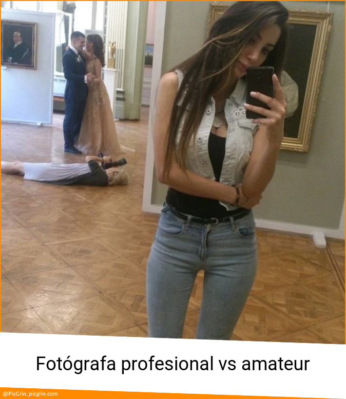 Fotógrafa profesional vs amateur