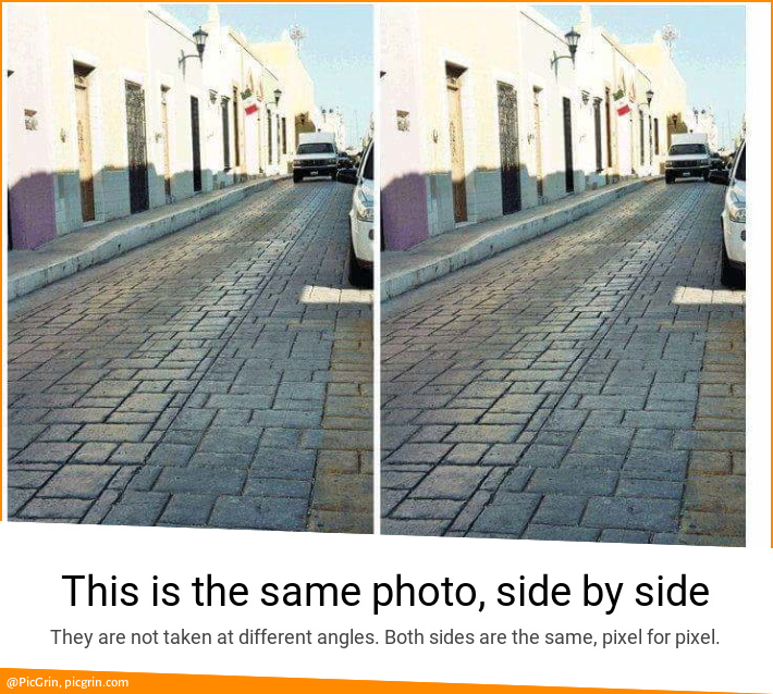This is the same photo, side by side