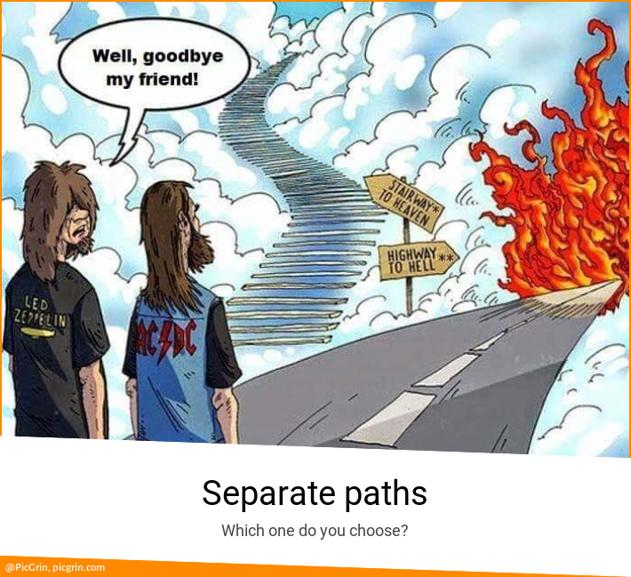 Separate paths