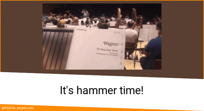 It's hammer time!