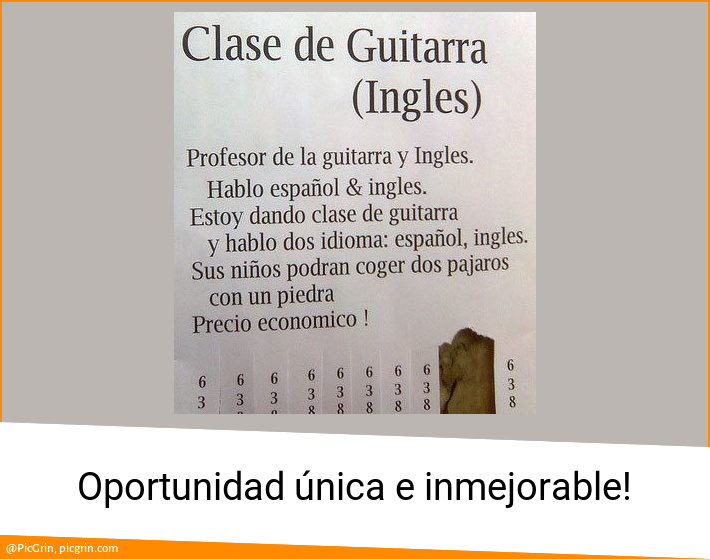 Oportunidad única e inmejorable!