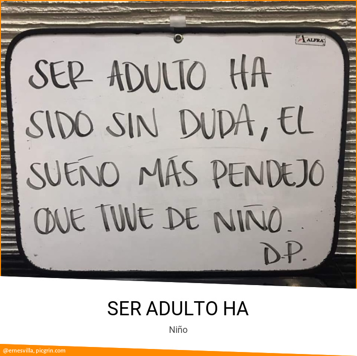 SER ADULTO HA