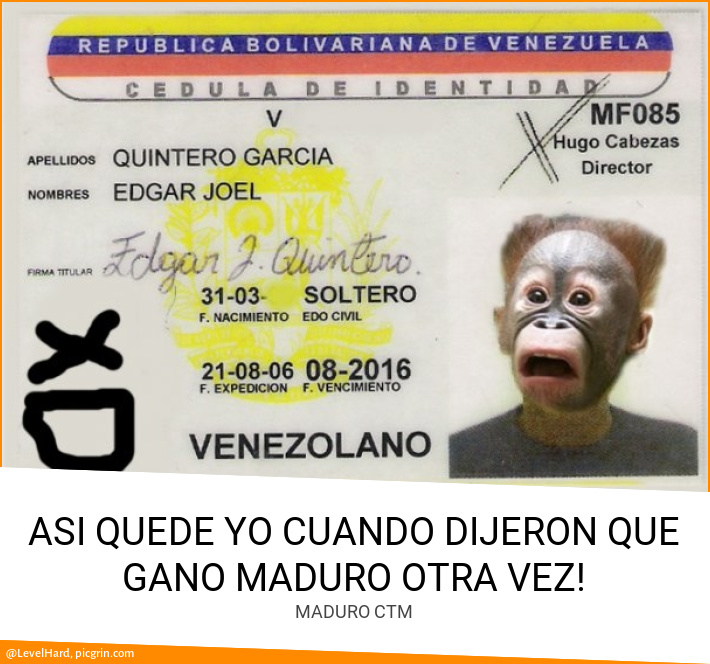 ASI QUEDE YO CUANDO DIJERON QUE GANO MADURO OTRA VEZ!