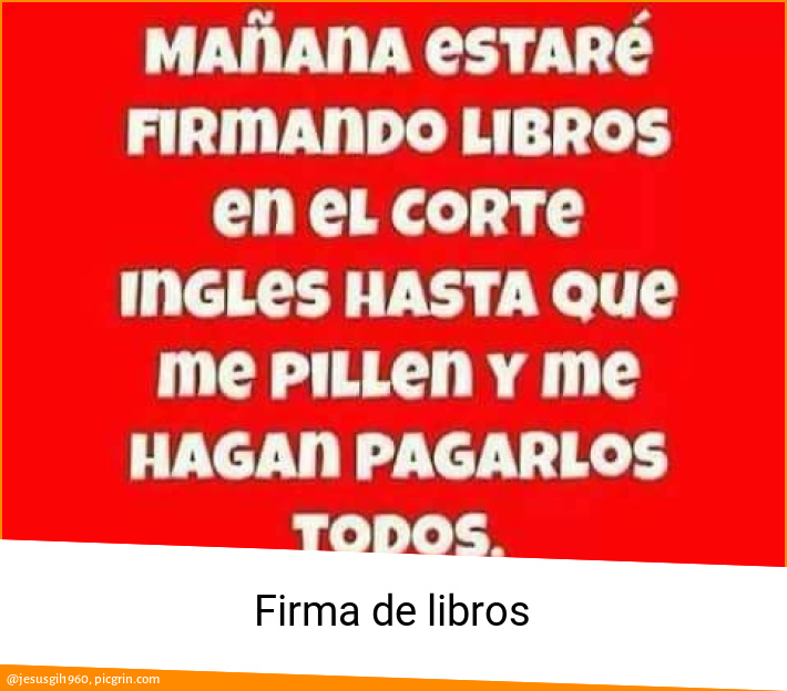 Firma de libros